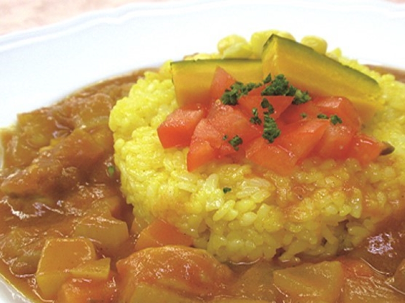 カレー風味のきのこポークシチュー