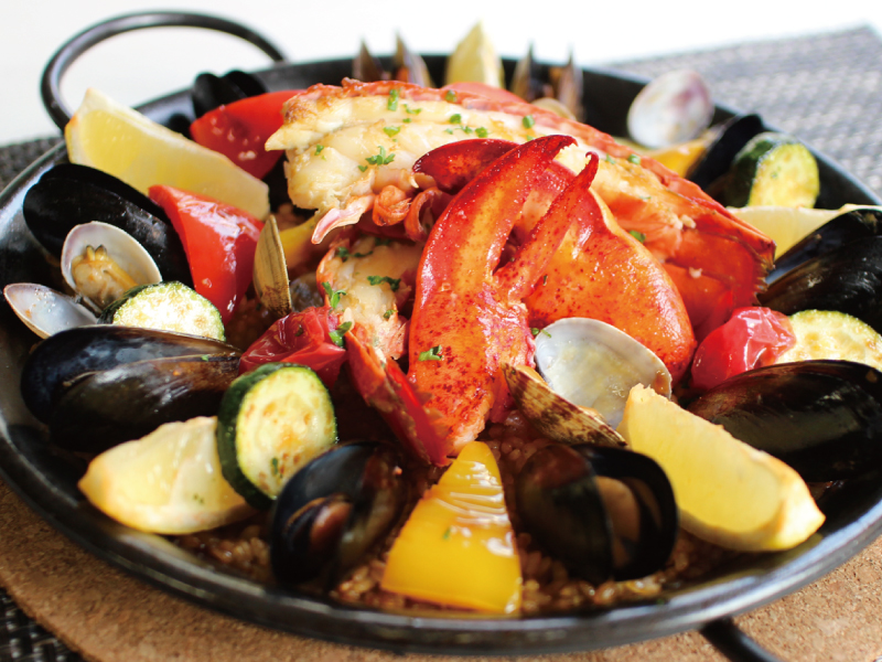 シーフードパエリア