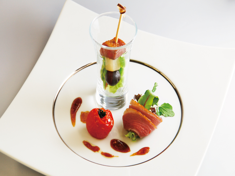 鴨胸肉のオードブル～バルサミコソース～