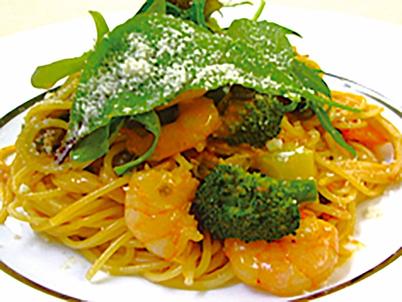 小海老のトマトクリームパスタ