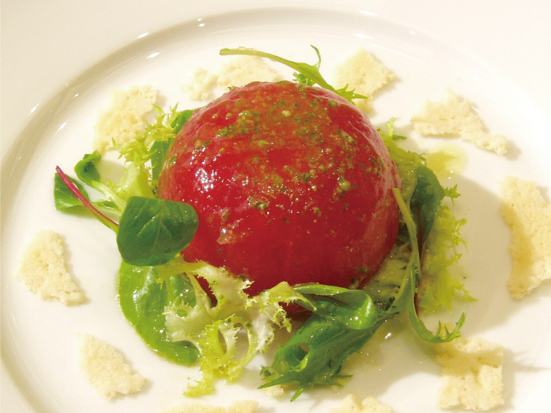 ［new］赤海老のジェノベーゼ　トマト詰め～プロヴァンス風～